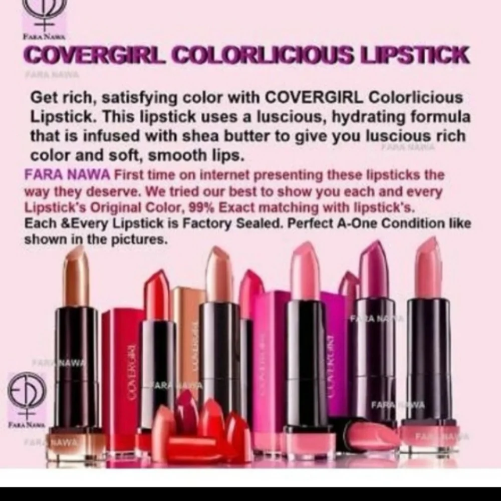 NEW COVERGIRL COLORLICIOUS LIPSTICK - Picture 4 of 4